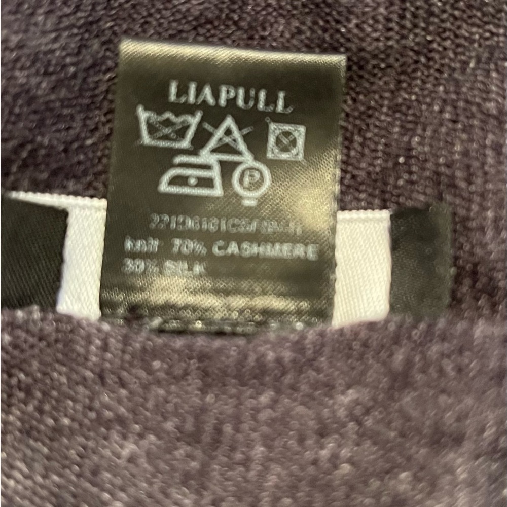 Avant Toi Cashmere Silk Floral Grey  Turtleneck S - Picture 8 of 9